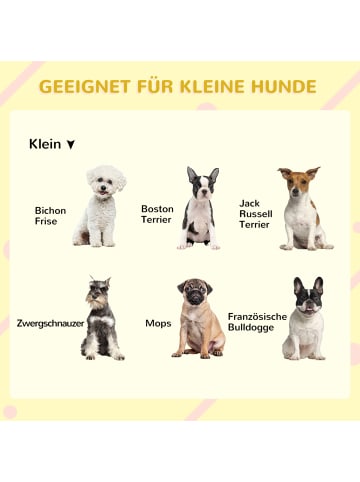 Pawhut Hundehütte 71L x 58B x 53-77H cm