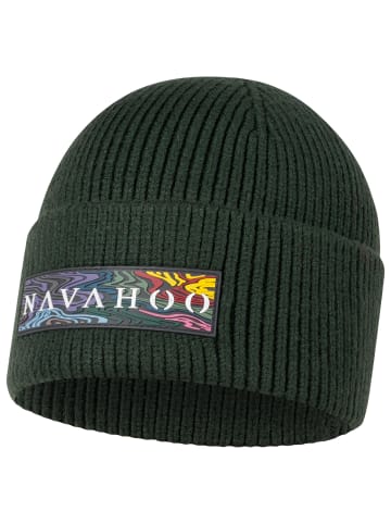Navahoo Strickmütze Keksmagie 14 in Dark Green