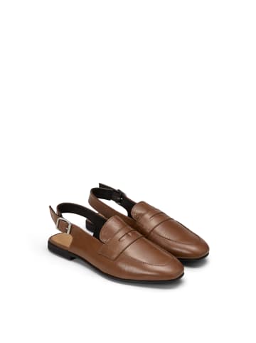 Marc O'Polo Slingback-Loafer Model Safina in dark earthy taupe