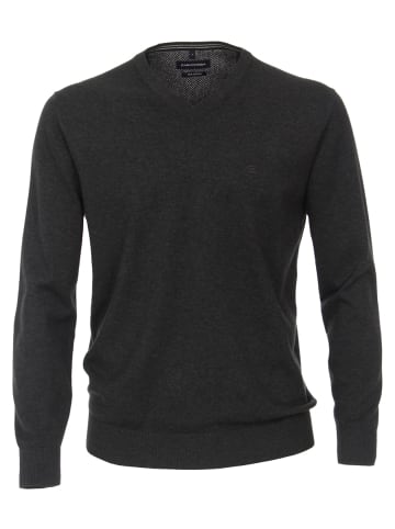 CASAMODA Pullover mit V-Ausschnitt uni 004430 in Grau