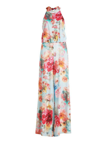 Vera Mont Jumpsuit mit Blumenprint in Blue/Rosé