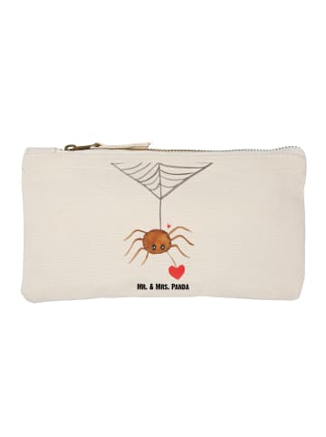 Mr. & Mrs. Panda Kosmetiktasche Spinne Agathe Liebe ohne Spruch in Weiß