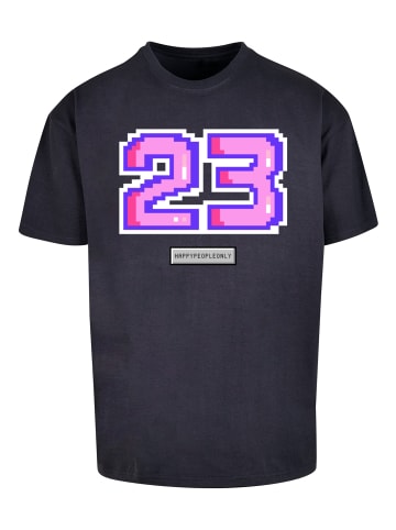 F4NT4STIC Heavy Oversize T-Shirt Pixel 23 pink in marineblau