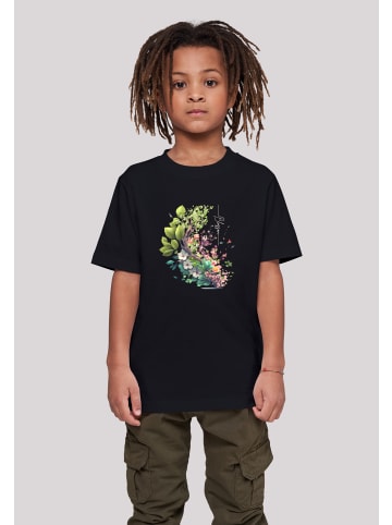 F4NT4STIC T-Shirt Baum mit Blumen Tee Unisex in schwarz