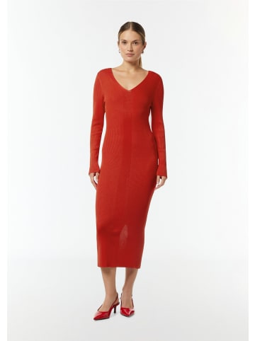 comma Kleid lang in Rot
