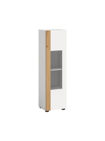 ebuy24 Vitrinenschrank Ruda Weiß 30 x 33 cm