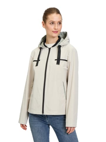 AMBER & JUNE Sommerjacke mit Kapuze in Grau Beige