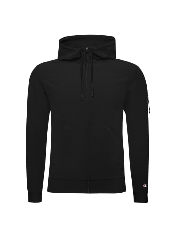 Champion Trainingsjacke Hooded Full Zip in schwarz