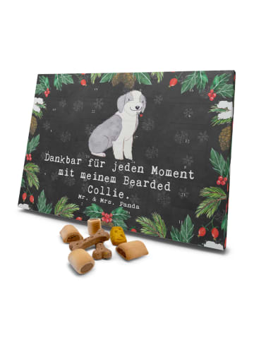 Mr. & Mrs. Panda Hunde Adventskalender Bearded Collie Moment mit... in Kreidetafel