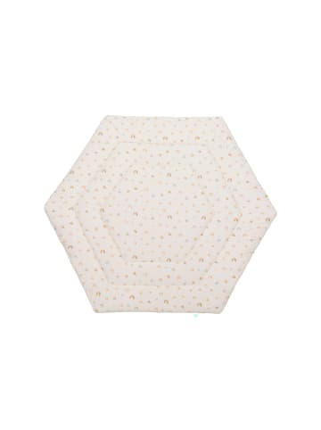 fillikid Laufstalleinlage 6-eckig Exclusiv in Rainbows Beige