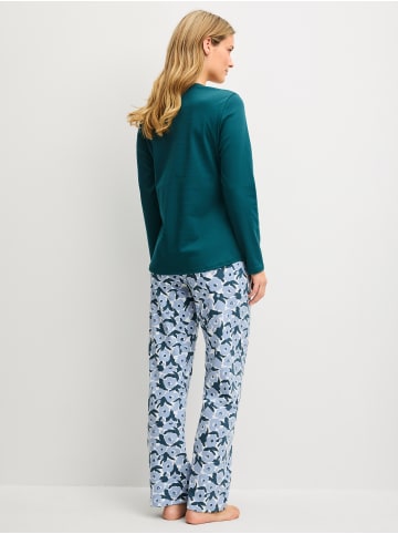 Calida Pyjama in dark petrol