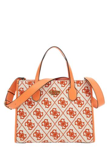 Guess Handtasche Silvana 2 Compartment in Orange logo