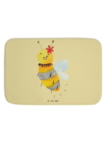 Mr. & Mrs. Panda Badvorleger Biene Blume ohne Spruch in Gelb Pastell