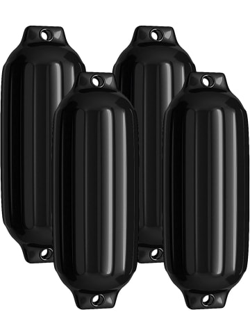 COSTWAY 4er Set Bootsfender 68,5x21,5cm in Schwarz