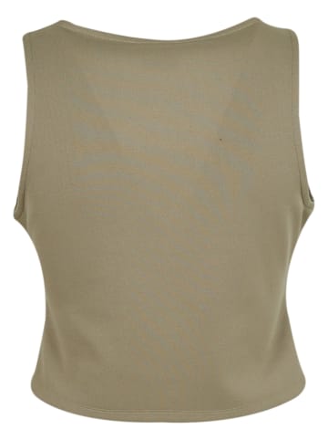 Urban Classics Urban Classics Ladies Jersey Vest in paleolive