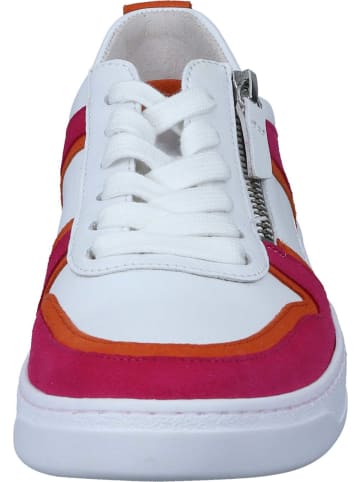 Gabor Schnürschuhe, Sneakers Low in weiss/clemen./pink