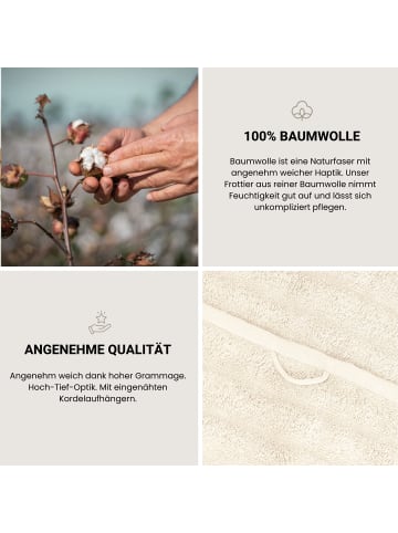 Schiesser Handtuchset Neapel 4-teilig in Creme