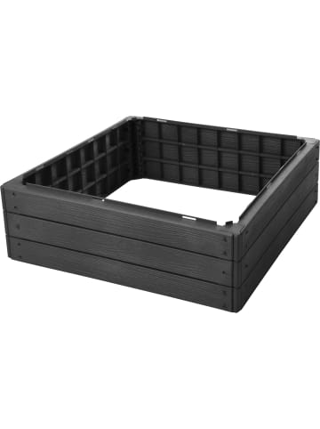 PROGARDEN Gartenbeet in schwarz