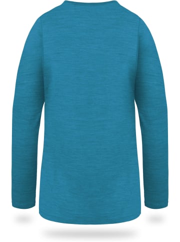Normani Outdoor Sports Kinder Merino Langarm Broome in Blau