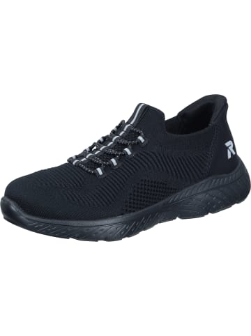 rieker Slipper in schwarz/schwarz