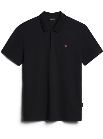 Napapijri Polo "Ealis Ss Sum" in Schwarz