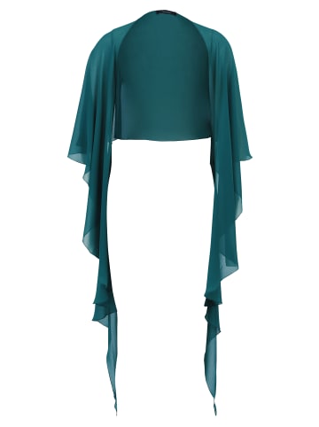 Vera Mont Chiffonstola mit Volant in Dark Emerald
