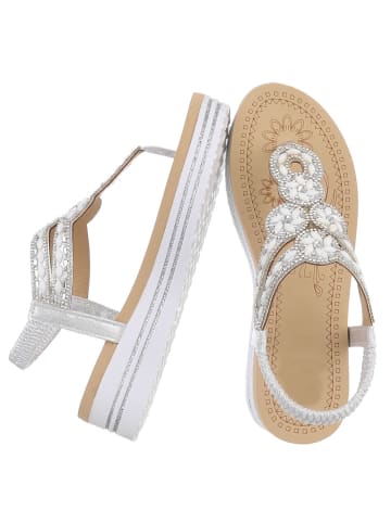 Ital-Design Sandale & Sandalette in Silber