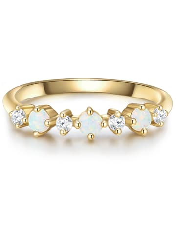 Glanzstücke München Ring Sterling Silber Zirkonia in gelbgold