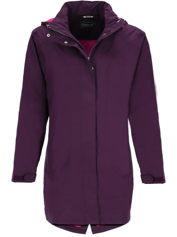 PRO-X elements Mantel "CLAIRE" in Aubergine-Rot