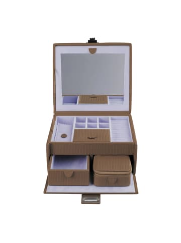 Windrose Corbello Schmuckkasten 21.5 cm in mocca