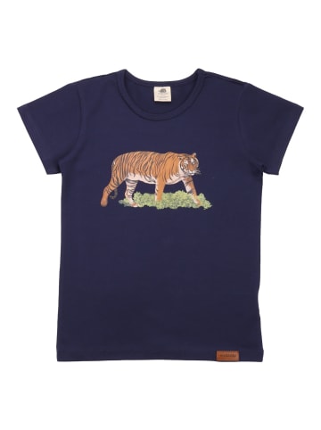 Walkiddy T-Shirt Tiger Print in Blau