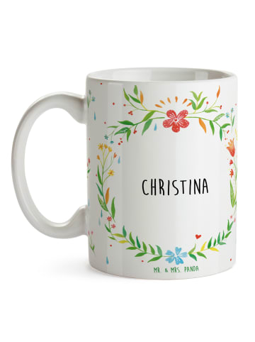 Mr. & Mrs. Panda Tasse mit Motiv Christina mit Spruch in Keine Angabe