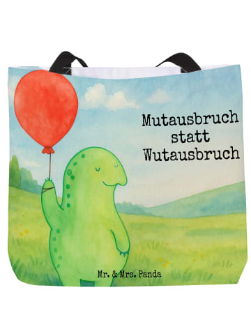 Mr. & Mrs. Panda Shopper Schildkröte Luftballon Design mit Spruch in Weiß