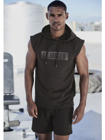 LE JOGGER Kapuzenpullover in schwarz