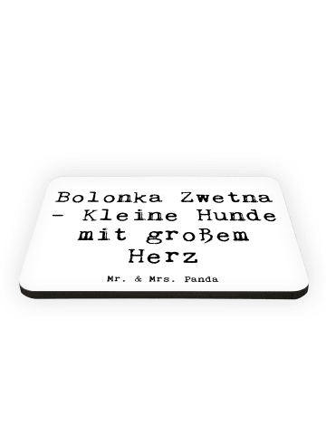 Mr. & Mrs. Panda Magnet Spruch Bolonka Zwetna Herz mit Spruch in Weiß
