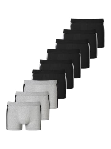 Schiesser Retro Short / Pant 95/5 Stretch - Organic Cotton in Schwarz / grau