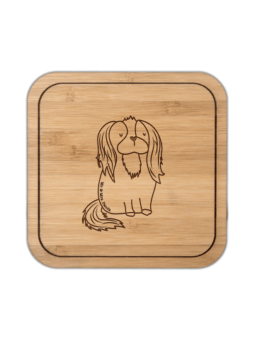 Mr. & Mrs. Panda Glasuntersetzer Hund Cavalier King Charles Span... in Transparent