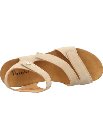 Think! Tieffußbett Sandale DUMIA in Iced Coffee