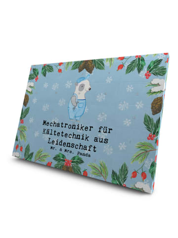 Mr. & Mrs. Panda Tee Adventskalender Mechatroniker für Kältetech... in Eisblau