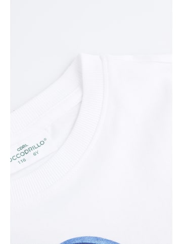 Coccodrillo T-Shirt mit kurzen Ärmeln in weiß
