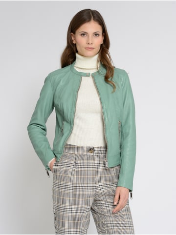 Maze Lederjacke in dusty jade