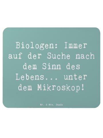 Mr. & Mrs. Panda computer mauspad Spruch Biologin Mikroskop mit ... in Meeresbrise