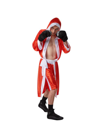 tectake Zweiteiliges Boxer-Kostüm, rot/weiß