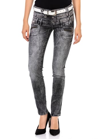 Cipo & Baxx Jeanshose WD431 in BLACK