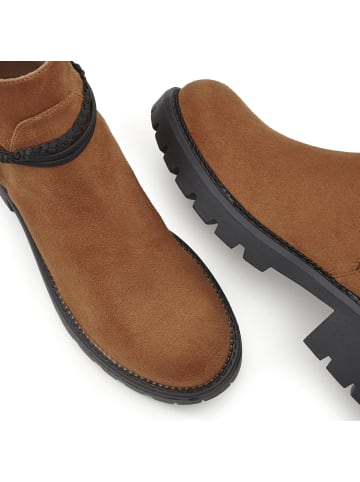 LASCANA Stiefelette in camelfarben