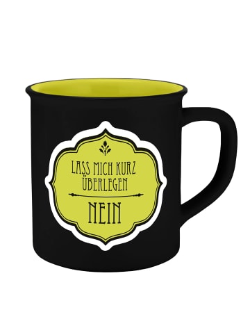 Geda Labels Tasse Lass mich überlegen  in Grün - 400ml