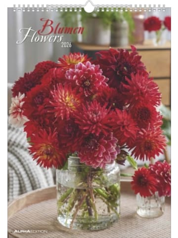 TeNeues Calendars & Stationery Kalender - Alpha Edition - Blumen Kalender 2026 - Wandkalender A3 (29,7×4