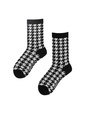 Hudson Socken Check gemustert in Black