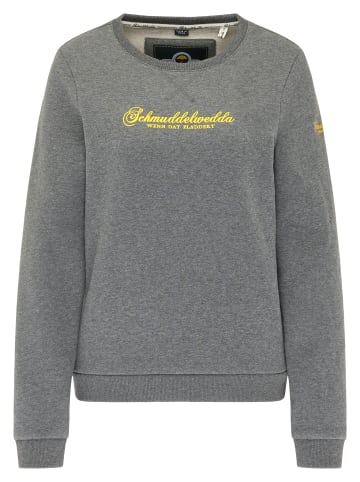 Schmuddelwedda Sweatpullover in Grau Melange