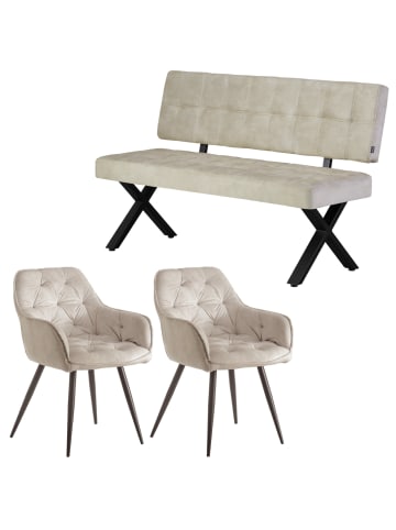 B&D Home 3-tlg. Set: Sitzgruppe Elen in Grau